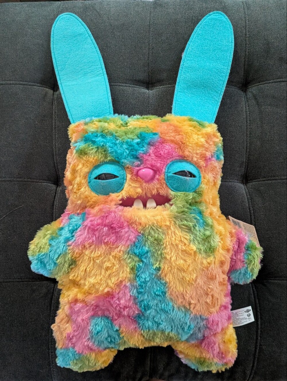 Bigg Fugg Fuggler Rabid Rabbit Funny Ugly Monster 18" Plush - Picture 2 of 6